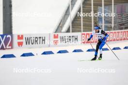 01.03.2024, Oslo, Norway (NOR): Raido Raenkel (EST) - IBU World Cup Biathlon, individual men, Oslo (NOR). www.nordicfocus.com. © Manzoni/NordicFocus. Every downloaded picture is fee-liable.
