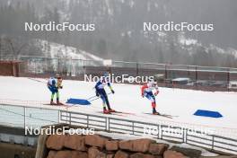 01.03.2024, Oslo, Norway (NOR): Miha Dovzan (SLO), Vladislav Kireyev (KAZ), Michal Krcmar (CZE), (l-r) - IBU World Cup Biathlon, individual men, Oslo (NOR). www.nordicfocus.com. © Manzoni/NordicFocus. Every downloaded picture is fee-liable.