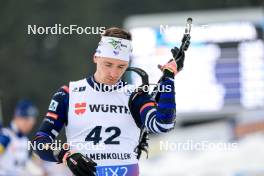 01.03.2024, Oslo, Norway (NOR): Fabien Claude (FRA) - IBU World Cup Biathlon, individual men, Oslo (NOR). www.nordicfocus.com. © Manzoni/NordicFocus. Every downloaded picture is fee-liable.