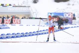 02.03.2024, Oslo, Norway (NOR): Sebastian Stalder (SUI) - IBU World Cup Biathlon, mass men, Oslo (NOR). www.nordicfocus.com. © Manzoni/NordicFocus. Every downloaded picture is fee-liable.