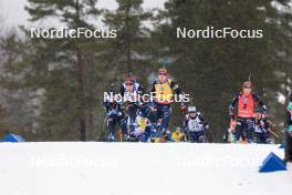 02.03.2024, Oslo, Norway (NOR): Tarjei Boe (NOR), Vetle Sjaastad Christiansen (NOR), Johannes Thingnes Boe (NOR), (l-r) - IBU World Cup Biathlon, mass men, Oslo (NOR). www.nordicfocus.com. © Manzoni/NordicFocus. Every downloaded picture is fee-liable.