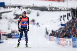 03.03.2024, Oslo, Norway (NOR): Quentin Fillon Maillet (FRA) - IBU World Cup Biathlon, mixed relay, Oslo (NOR). www.nordicfocus.com. © Manzoni/NordicFocus. Every downloaded picture is fee-liable.