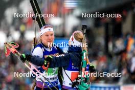 03.03.2024, Oslo, Norway (NOR): Otto Invenius (FIN), Suvi Minkkinen (FIN), (l-r) - IBU World Cup Biathlon, single mixed relay, Oslo (NOR). www.nordicfocus.com. © Manzoni/NordicFocus. Every downloaded picture is fee-liable.