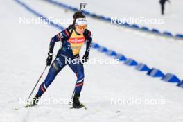 28.02.2024, Oslo, Norway (NOR): Lou Jeanmonnot (FRA) - IBU World Cup Biathlon, training, Oslo (NOR). www.nordicfocus.com. © Manzoni/NordicFocus. Every downloaded picture is fee-liable.