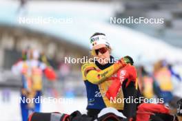 28.02.2024, Oslo, Norway (NOR): Lotte Lie (BEL) - IBU World Cup Biathlon, training, Oslo (NOR). www.nordicfocus.com. © Manzoni/NordicFocus. Every downloaded picture is fee-liable.