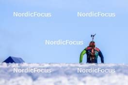 28.02.2024, Oslo, Norway (NOR): Anton Vidmar (SLO) - IBU World Cup Biathlon, training, Oslo (NOR). www.nordicfocus.com. © Manzoni/NordicFocus. Every downloaded picture is fee-liable.