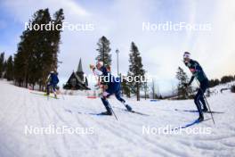 28.02.2024, Oslo, Norway (NOR): Jaakko Ranta (FIN), Heikki Laitinen (FIN), Tero Seppala (FIN), (l-r) - IBU World Cup Biathlon, training, Oslo (NOR). www.nordicfocus.com. © Manzoni/NordicFocus. Every downloaded picture is fee-liable.