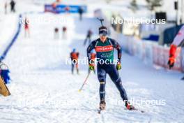 28.02.2024, Oslo, Norway (NOR): Didier Bionaz (ITA) - IBU World Cup Biathlon, training, Oslo (NOR). www.nordicfocus.com. © Manzoni/NordicFocus. Every downloaded picture is fee-liable.