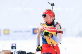28.02.2024, Oslo, Norway (NOR): Amy Baserga (SUI) - IBU World Cup Biathlon, training, Oslo (NOR). www.nordicfocus.com. © Manzoni/NordicFocus. Every downloaded picture is fee-liable.