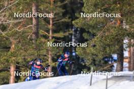 28.02.2024, Oslo, Norway (NOR): Sturla Holm Laegreid (NOR), Tarjei Boe (NOR), (l-r) - IBU World Cup Biathlon, training, Oslo (NOR). www.nordicfocus.com. © Manzoni/NordicFocus. Every downloaded picture is fee-liable.