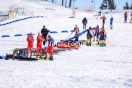 28.02.2024, Oslo, Norway (NOR): Undefined technicians competes - IBU World Cup Biathlon, training, Oslo (NOR). www.nordicfocus.com. © Manzoni/NordicFocus. Every downloaded picture is fee-liable.