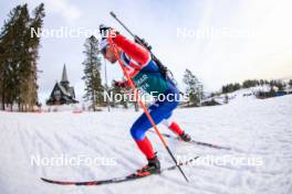 28.02.2024, Oslo, Norway (NOR): Michal Krcmar (CZE) - IBU World Cup Biathlon, training, Oslo (NOR). www.nordicfocus.com. © Manzoni/NordicFocus. Every downloaded picture is fee-liable.