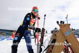 28.02.2024, Oslo, Norway (NOR): Janina Hettich-Walz (GER) - IBU World Cup Biathlon, training, Oslo (NOR). www.nordicfocus.com. © Manzoni/NordicFocus. Every downloaded picture is fee-liable.
