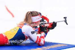 28.02.2024, Oslo, Norway (NOR): Anika Kozica (CRO) - IBU World Cup Biathlon, training, Oslo (NOR). www.nordicfocus.com. © Manzoni/NordicFocus. Every downloaded picture is fee-liable.