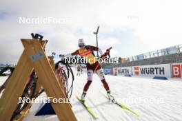28.02.2024, Oslo, Norway (NOR): Baiba Bendika (LAT) - IBU World Cup Biathlon, training, Oslo (NOR). www.nordicfocus.com. © Manzoni/NordicFocus. Every downloaded picture is fee-liable.