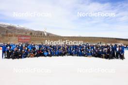 10.03.2024, Soldier Hollow, United States of America (USA): Event Feature: All the volunteers and IBU sports staff meet for a final picture - IBU World Cup Biathlon, pursuit men, Soldier Hollow (USA). www.nordicfocus.com. © Manzoni/NordicFocus. Every downloaded picture is fee-liable.