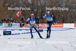 08.03.2024, Soldier Hollow, United States of America (USA): Heikki Laitinen (FIN), Tero Seppala (FIN), (l-r) - IBU World Cup Biathlon, relay men, Soldier Hollow (USA). www.nordicfocus.com. © Manzoni/NordicFocus. Every downloaded picture is fee-liable.
