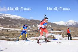 08.03.2024, Soldier Hollow, United States of America (USA): Viktor Brandt (SWE), Christian Gow (CAN), (l-r) - IBU World Cup Biathlon, relay men, Soldier Hollow (USA). www.nordicfocus.com. © Manzoni/NordicFocus. Every downloaded picture is fee-liable.
