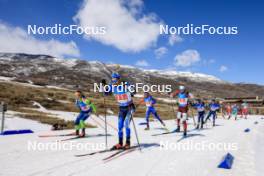 08.03.2024, Soldier Hollow, United States of America (USA): Miha Dovzan (SLO), Artem Pryma (UKR), George Buta (ROU), Renars Birkentals (LAT), (l-r) - IBU World Cup Biathlon, relay men, Soldier Hollow (USA). www.nordicfocus.com. © Manzoni/NordicFocus. Every downloaded picture is fee-liable.
