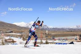 08.03.2024, Soldier Hollow, United States of America (USA): Fabien Claude (FRA) - IBU World Cup Biathlon, relay men, Soldier Hollow (USA). www.nordicfocus.com. © Manzoni/NordicFocus. Every downloaded picture is fee-liable.
