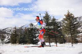 08.03.2024, Soldier Hollow, United States of America (USA): Adam Runnalls (CAN) - IBU World Cup Biathlon, relay men, Soldier Hollow (USA). www.nordicfocus.com. © Manzoni/NordicFocus. Every downloaded picture is fee-liable.