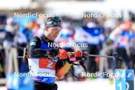 08.03.2024, Soldier Hollow, United States of America (USA): Justus Strelow (GER) - IBU World Cup Biathlon, relay men, Soldier Hollow (USA). www.nordicfocus.com. © Manzoni/NordicFocus. Every downloaded picture is fee-liable.