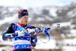 08.03.2024, Soldier Hollow, United States of America (USA): Vetle Sjaastad Christiansen (NOR) - IBU World Cup Biathlon, relay men, Soldier Hollow (USA). www.nordicfocus.com. © Manzoni/NordicFocus. Every downloaded picture is fee-liable.