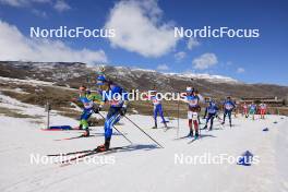 08.03.2024, Soldier Hollow, United States of America (USA): Miha Dovzan (SLO), Artem Pryma (UKR), (l-r) - IBU World Cup Biathlon, relay men, Soldier Hollow (USA). www.nordicfocus.com. © Manzoni/NordicFocus. Every downloaded picture is fee-liable.