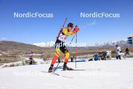08.03.2024, Soldier Hollow, United States of America (USA): Florent Claude (BEL) - IBU World Cup Biathlon, relay men, Soldier Hollow (USA). www.nordicfocus.com. © Manzoni/NordicFocus. Every downloaded picture is fee-liable.