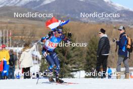08.03.2024, Soldier Hollow, United States of America (USA): Sturla Holm Laegreid (NOR) - IBU World Cup Biathlon, relay men, Soldier Hollow (USA). www.nordicfocus.com. © Manzoni/NordicFocus. Every downloaded picture is fee-liable.