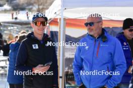 09.03.2024, Soldier Hollow, United States of America (USA): Daniel Boehm (GER), IBU Sport and Event Director, Borut Nunar (SLO) IBU Race Director World Cup, (l-r) - IBU World Cup Biathlon, sprint men, Soldier Hollow (USA). www.nordicfocus.com. © Manzoni/NordicFocus. Every downloaded picture is fee-liable.