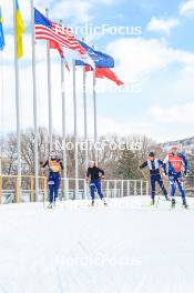 05.03.2024, Soldier Hollow, United States of America (USA): Noora Kaisa Keranen (FIN), Quentin Fillon Maillet (FRA), (l-r) - IBU World Cup Biathlon, training, Soldier Hollow (USA). www.nordicfocus.com. © Manzoni/NordicFocus. Every downloaded picture is fee-liable.