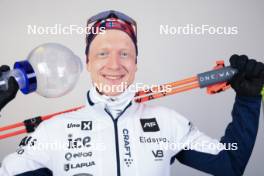 17.03.2024, Canmore, Canada (CAN): Johannes Thingnes Boe (NOR) - IBU World Cup Biathlon, trophies, Canmore (CAN). www.nordicfocus.com. © Manzoni/NordicFocus. Every downloaded picture is fee-liable.