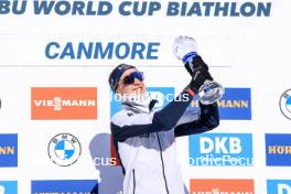 16.03.2024, Canmore, Canada (CAN): Johannes Thingnes Boe (NOR) - IBU World Cup Biathlon, cups, Canmore (CAN). www.nordicfocus.com. © Manzoni/NordicFocus. Every downloaded picture is fee-liable.