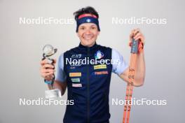 17.03.2024, Canmore, Canada (CAN): Tommaso Giacomel (ITA) - IBU World Cup Biathlon, trophies, Canmore (CAN). www.nordicfocus.com. © Manzoni/NordicFocus. Every downloaded picture is fee-liable.