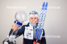 17.03.2024, Canmore, Canada (CAN): Ingrid Landmark Tandrevold (NOR) - IBU World Cup Biathlon, trophies, Canmore (CAN). www.nordicfocus.com. © Manzoni/NordicFocus. Every downloaded picture is fee-liable.
