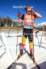 17.03.2024, Canmore, Canada (CAN): Florent Claude (BEL) - IBU World Cup Biathlon, mass men, Canmore (CAN). www.nordicfocus.com. © Manzoni/NordicFocus. Every downloaded picture is fee-liable.
