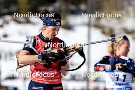 17.03.2024, Canmore, Canada (CAN): Julia Simon (FRA) - IBU World Cup Biathlon, mass women, Canmore (CAN). www.nordicfocus.com. © Manzoni/NordicFocus. Every downloaded picture is fee-liable.