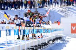 16.03.2024, Canmore, Canada (CAN): Quentin Fillon Maillet (FRA), Danilo Riethmueller (GER), (l-r) - IBU World Cup Biathlon, pursuit men, Canmore (CAN). www.nordicfocus.com. © Manzoni/NordicFocus. Every downloaded picture is fee-liable.