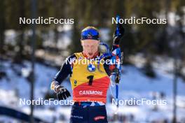 16.03.2024, Canmore, Canada (CAN): Johannes Thingnes Boe (NOR) - IBU World Cup Biathlon, pursuit men, Canmore (CAN). www.nordicfocus.com. © Manzoni/NordicFocus. Every downloaded picture is fee-liable.