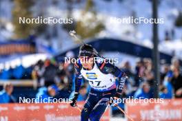 16.03.2024, Canmore, Canada (CAN): Quentin Fillon Maillet (FRA) - IBU World Cup Biathlon, pursuit men, Canmore (CAN). www.nordicfocus.com. © Manzoni/NordicFocus. Every downloaded picture is fee-liable.
