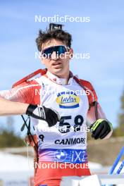 16.03.2024, Canmore, Canada (CAN): Zachary Connelly (CAN) - IBU World Cup Biathlon, pursuit men, Canmore (CAN). www.nordicfocus.com. © Manzoni/NordicFocus. Every downloaded picture is fee-liable.