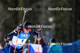 15.03.2024, Canmore, Canada (CAN): Quentin Fillon Maillet (FRA) - IBU World Cup Biathlon, sprint men, Canmore (CAN). www.nordicfocus.com. © Manzoni/NordicFocus. Every downloaded picture is fee-liable.