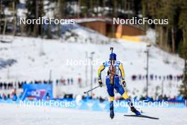 15.03.2024, Canmore, Canada (CAN): Sebastian Samuelsson (SWE) - IBU World Cup Biathlon, sprint men, Canmore (CAN). www.nordicfocus.com. © Manzoni/NordicFocus. Every downloaded picture is fee-liable.