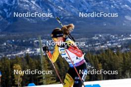 14.03.2024, Canmore, Canada (CAN): Eve Bouvard (BEL) - IBU World Cup Biathlon, sprint women, Canmore (CAN). www.nordicfocus.com. © Manzoni/NordicFocus. Every downloaded picture is fee-liable.