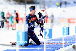 13.03.2024, Canmore, Canada (CAN): Sturla Holm Laegreid (NOR) - IBU World Cup Biathlon, training, Canmore (CAN). www.nordicfocus.com. © Manzoni/NordicFocus. Every downloaded picture is fee-liable.