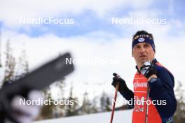 12.03.2024, Canmore, Canada (CAN): Cyril Burdet (FRA), coach Team France - IBU World Cup Biathlon, training, Canmore (CAN). www.nordicfocus.com. © Manzoni/NordicFocus. Every downloaded picture is fee-liable.