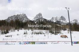12.03.2024, Canmore, Canada (CAN): Event Feature: view from the track to the mountains - IBU World Cup Biathlon, training, Canmore (CAN). www.nordicfocus.com. © Manzoni/NordicFocus. Every downloaded picture is fee-liable.