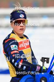 12.03.2024, Canmore, Canada (CAN): Sophie Chauveau (FRA) - IBU World Cup Biathlon, training, Canmore (CAN). www.nordicfocus.com. © Manzoni/NordicFocus. Every downloaded picture is fee-liable.
