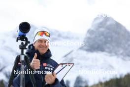 12.03.2024, Canmore, Canada (CAN): Patrick Favre (ITA), coach Team France - IBU World Cup Biathlon, training, Canmore (CAN). www.nordicfocus.com. © Manzoni/NordicFocus. Every downloaded picture is fee-liable.
